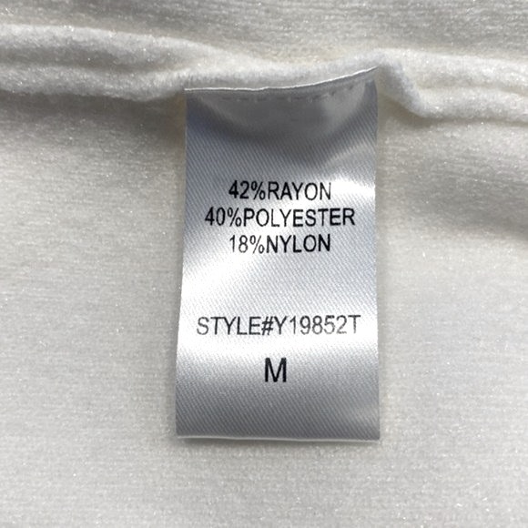 Pomander Place NEW Winter White Vivianne Turtleneck Sweater Mini Dress Size M - Picture 12 of 12